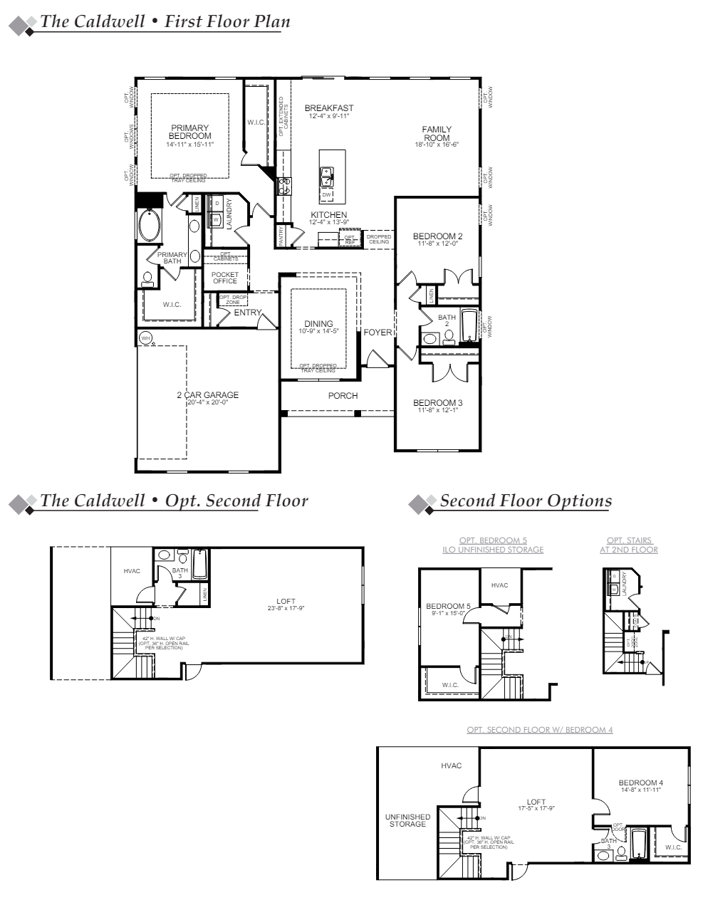 Caldwell Floor Plan | Coalboro Estates | Eastwood Homes